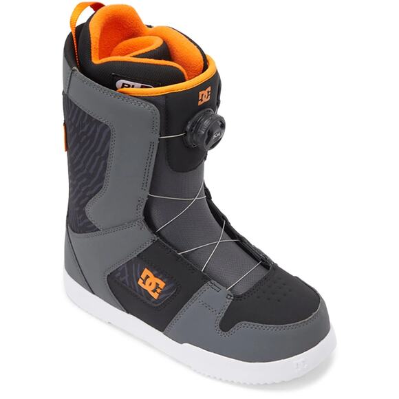 DC Men's Size 13 Grey/Black/Orange Phase Boa 2024 Snowboard Boots L14-18 - Picture 1 of 11